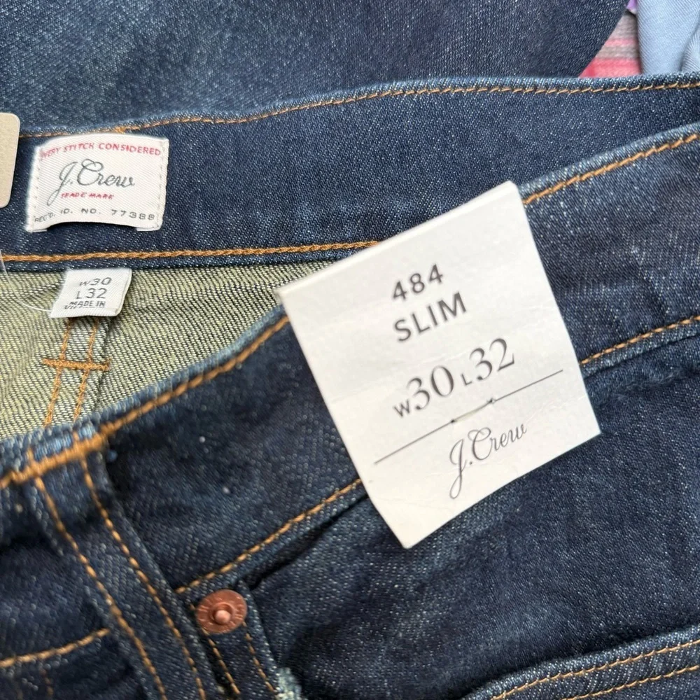 NWT J Crew 484 Slim Fit Kurabo Japanese Denim Jeans